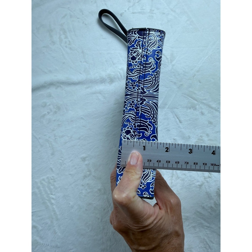 Liberty London for British Airways First Class Blue Damask Wristlet Pouch Bag - Picture 7 of 7